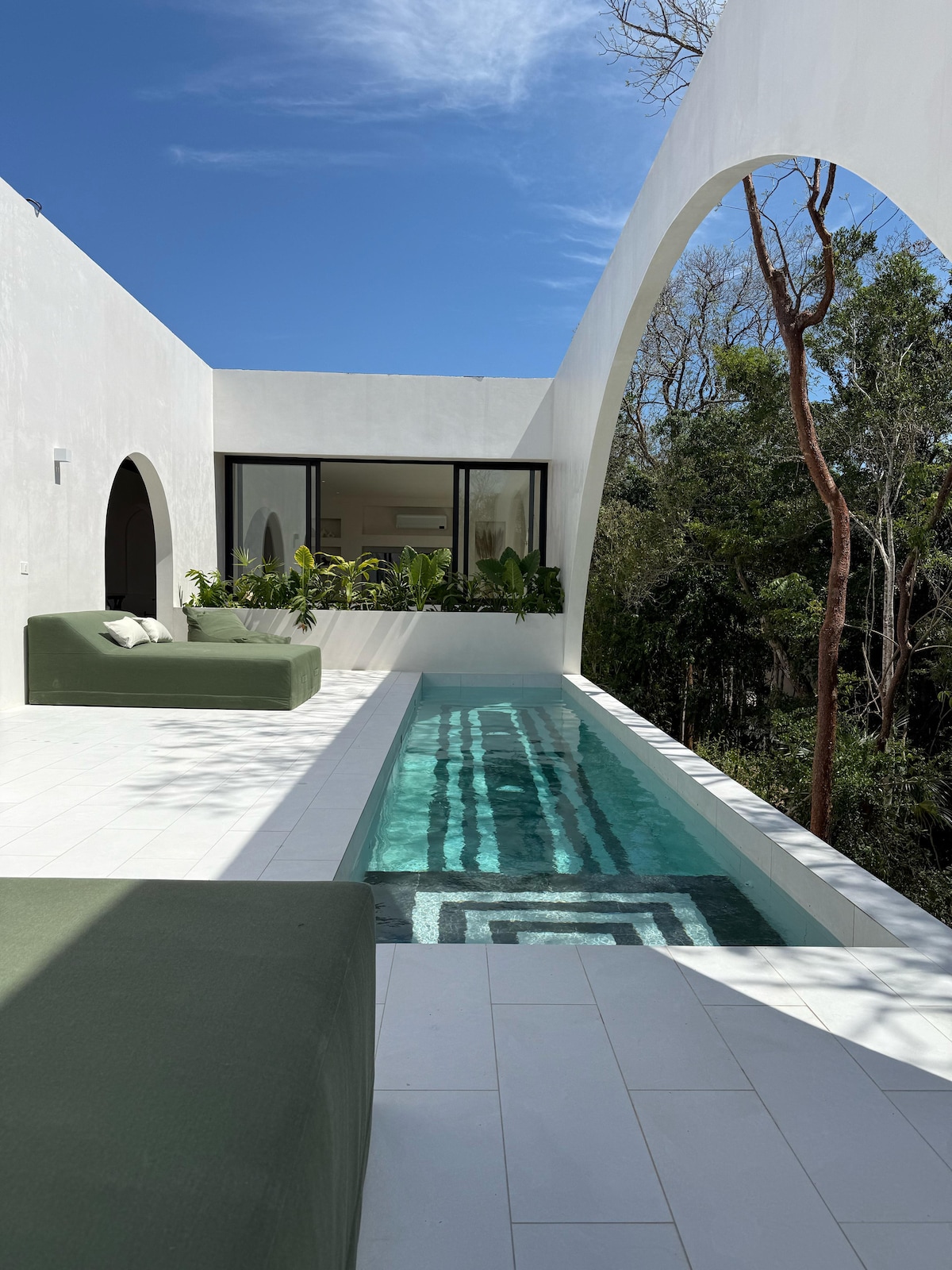 Red colgante Casa Lancelot con vista a la selva